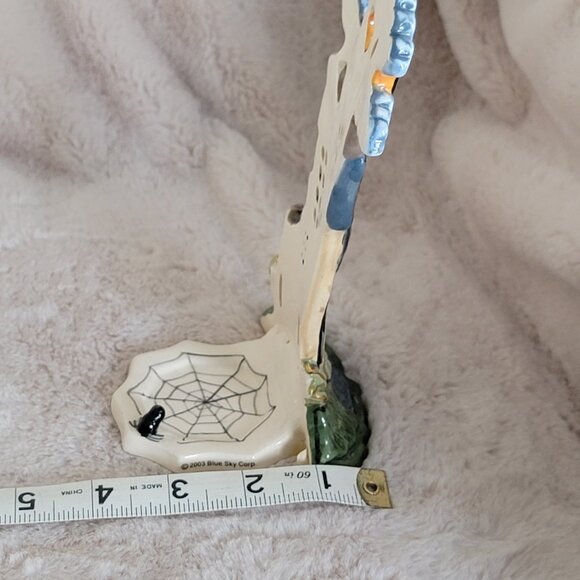 2003 Blue Sky Clayworks Halloween Just Batty House Heather Goldminc Tea Candle - Picture 16 of 16